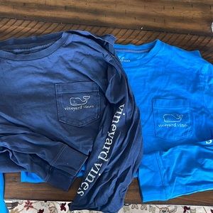 2-Boys M vineyard Vines long sleeve T shirt